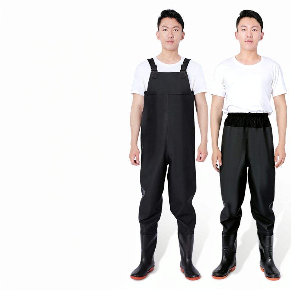 Heavy Duty PVC Wading Pants Wi - Fishing Rain Suit ulasan dan harga