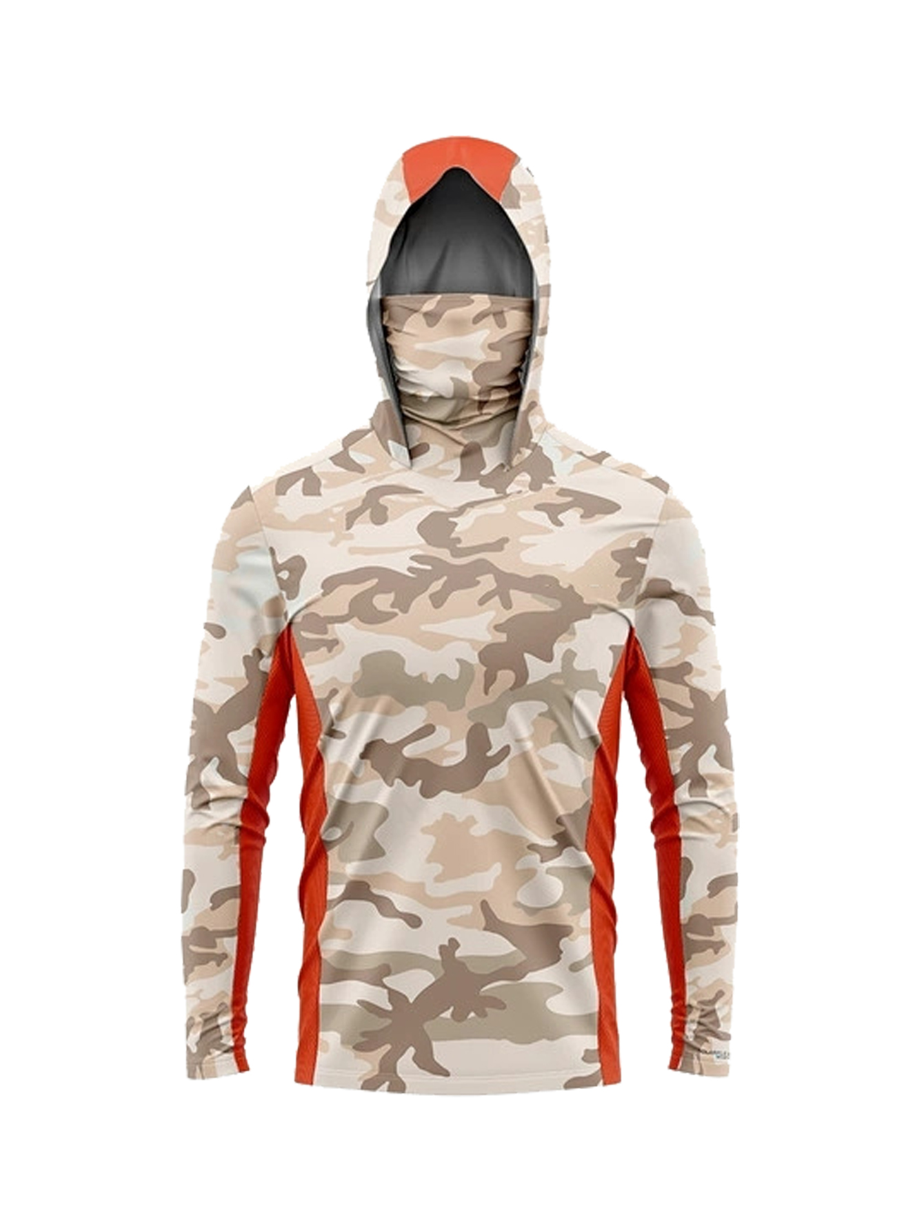Desert Camo Men Fishing Hooded - Fishing Mask Sun Protection ulasan dan harga